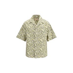 Marni Bicolor Cotton Pattern Men's Shirt